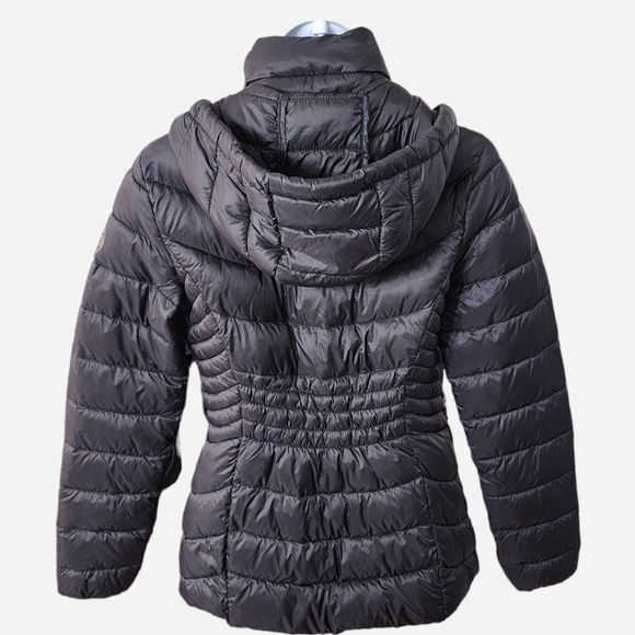 FINAL PRICE🚨 DKNY | Black Hooded Zip-Up Puffer Coat - Picture 7 of 9